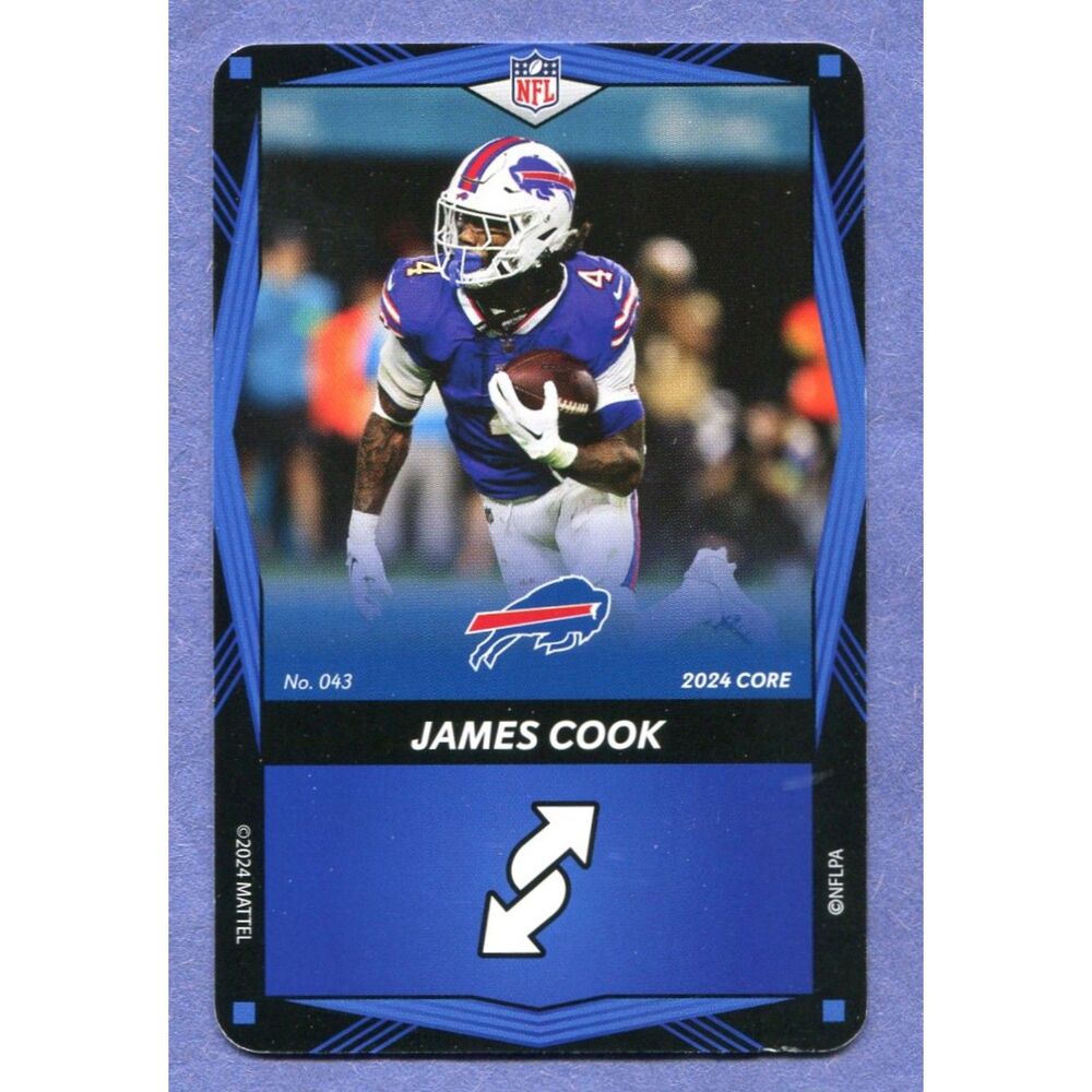 2024 Uno Elite Football Card Blue #43 James Cook